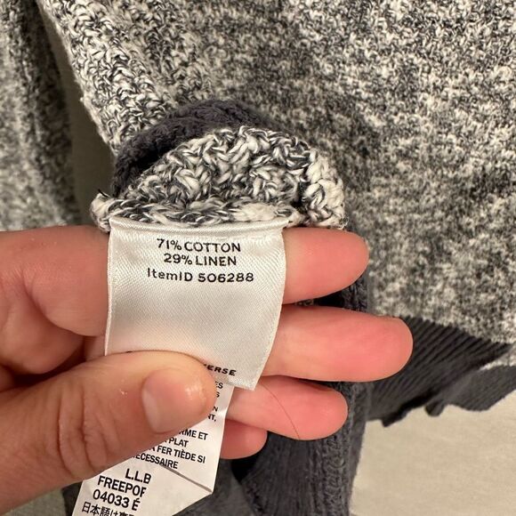 L.L. bean signature ragg crewneck linen cotton sweater xs extra small - Picture 3 of 5